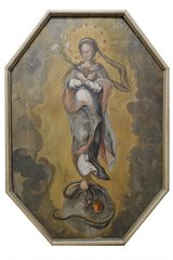 Wandtafel mit Madonna